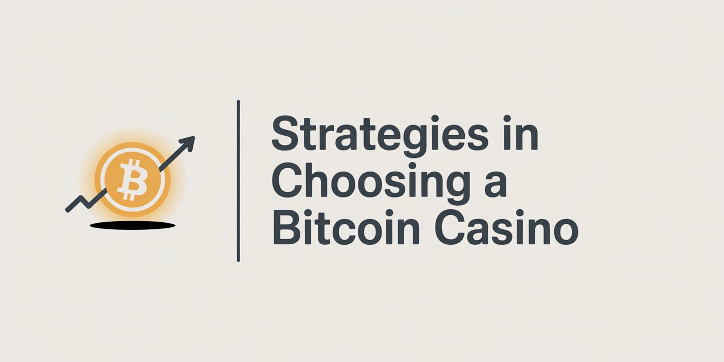 Strategies in Choosing a Bitcoin Casino